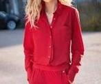 Blouse Annie haute red mt l Ladress la dress, Verzenden, Maat 42/44 (L), Zo goed als nieuw, LaDress