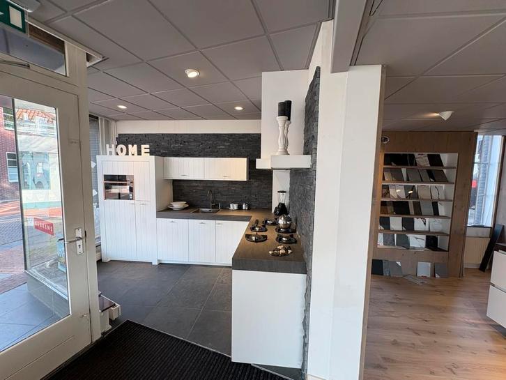 Showroom Sachsen Letizia GN.01.88, Huis en Inrichting, Keuken | Complete keukens, Nieuw, Hoekkeuken, Wit, Overige materialen, Ophalen