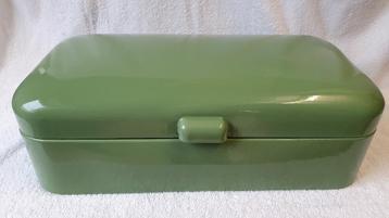 Vintage emaillen broodtrommel beschikbaar voor biedingen