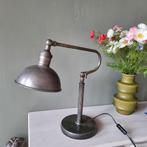 Industriële bureau lamp, verstelbaar, Gebruikt, Ophalen of Verzenden, Minder dan 100 cm, Metaal