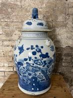 Gemberpot, voorraadpot, vogel & bloem old finish, Ophalen, Huize-Hendriks, Nieuw, Info@huize-hendriks.nl