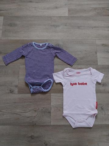 2x rompertje maat 50 1x lange mouw 1x korte mouw beschikbaar voor biedingen