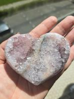 Roze amethist/chalcedoon hart, Ophalen of Verzenden, Mineraal