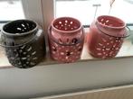 Drie windlichten, Huis en Inrichting, Woonaccessoires | Kandelaars en Kaarsen, Overige materialen, Overige kleuren, Nieuw, Ophalen of Verzenden