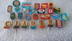 26 verschillende speldjes jamin, Verzamelen, Speldjes, Pins en Buttons, Ophalen of Verzenden, Zo goed als nieuw