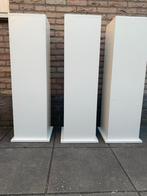 3 Witte MDF Consoles - Strak Design, Huis en Inrichting, Woonaccessoires | Zuilen en Pilaren, Ophalen, Zo goed als nieuw