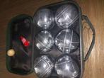 Mooie jeu de boules set in een net afsluitbaar tas, Sport en Fitness, Bowlen, Ophalen, Zo goed als nieuw, Tas