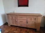 Massief eiken dressoir, Ophalen, Eikenhout, Zo goed als nieuw, 200 cm of meer