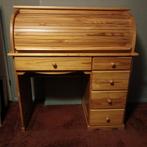 Grenen Secretaire Bureau met Opbergruimte zgan, Ophalen, Zo goed als nieuw, Bureau