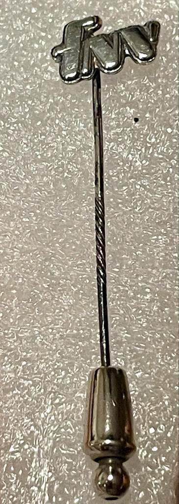 Zilveren FNV speld  zilvetmrerk 835, Sieraden, Tassen en Uiterlijk, Broches, Gebruikt, Zilver, 4 tot 7 cm, Ophalen of Verzenden