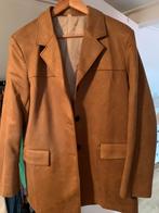Mooie cognac kleur blazer suede achtig L, Verzenden, Nieuw, Maat 42/44 (L), Bruin