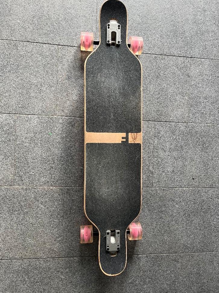 Roze FunTomia longboard skateboard voor meisje, Sport en Fitness, Skateboarden, Zo goed als nieuw, Skateboard, Longboard, Ophalen of Verzenden