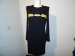 Gianni Versace designer vintage jurk abstracte look IT 42, Verzenden, Zwart, Zo goed als nieuw, Maat 36 (S)