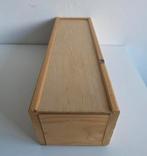 Houten Wijnkist met Opdruk, Minder dan 50 cm, Gebruikt, Grenenhout, Minder dan 50 cm