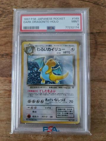 Dark Dragonite Japanese Rocket PSA 9 Pokémon TCG