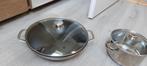 Stainless steel wokpan Fontignac, Ophalen of Verzenden, Rvs, Wok
