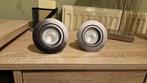 Set van 2 Philips inbouwspots – geborsteld chroom – Ø70 mm, Ophalen, Metaal of Aluminium, Zo goed als nieuw, Led