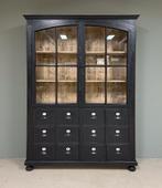 Oude  kast, Opbergkast met lade’s Vitrinekast Vintage, Antiek en Kunst, Curiosa en Brocante, Ophalen of Verzenden