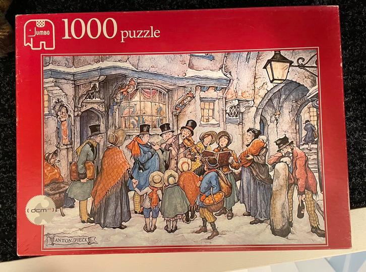 Puzzel Anton Pieck 1000 stukjes. The Carol Singers, Hobby en Vrije tijd, Denksport en Puzzels, Gebruikt, Legpuzzel, 500 t/m 1500 stukjes