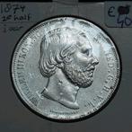 Rijksdaalder 1874 Nederland Willem 3, Koning Willem III, Verzenden, Zilver, Losse munt