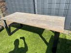 Eettafel met stalen onderstel, Ophalen, Gebruikt, 200 cm of meer, 50 tot 100 cm