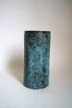 vintage Pieter Groeneveldt vaas blauw turquoise keramiek 104, Huis en Inrichting, Blauw, Aardewerk of Porselein, Ophalen of Verzenden
