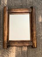 Vintage manou, bamboe spiegeltje (240225c), Ophalen of Verzenden, Rechthoekig, Minder dan 50 cm, Minder dan 100 cm