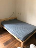 2 persoonsbed IKEA, Huis en Inrichting, 140 cm, Zo goed als nieuw, Hout, Ophalen