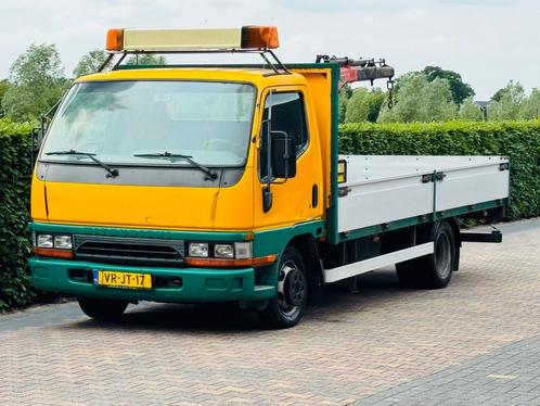 Mitsubishi Canter 2.8 FB OPEN LAADBAK PALFINGER KRAAN, Auto's, Bestelauto's, Particulier, ABS, Elektrische ramen, Radio, Trekhaak