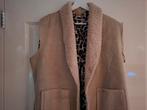 Mooi gilet, zachte stof, met blouse, zgan! Mt xl, Ophalen of Verzenden, Zo goed als nieuw, Maat 46/48 (XL) of groter, Beige