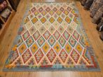 Handgeweven oosterse wollen kelim 290x202, Info@SlatsAntiek.nl, Crème, Vof Slats Antiek, Ophalen of Verzenden