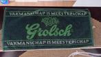 Bardoekjes grolsch, oranjeboom (2x) en "het elfde gebod", Verzamelen, Ophalen of Verzenden, Zo goed als nieuw, Reclamebord, Plaat of Schild