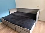 Ikea hermnes bed bank- uitschuifbaar grijs, Huis en Inrichting, Slaapkamer | Bedden, Ophalen, Eenpersoons, Zo goed als nieuw, 200 cm