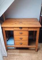 Vintage Werkbankje met Lades, Huis en Inrichting, Bureaus, Ophalen, Gebruikt, Bureau