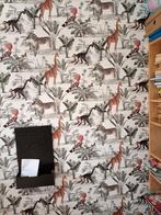 Behang dieren apen, vogels, giraf, zebra plus behanglijm, Ophalen, Minder dan 10 m²