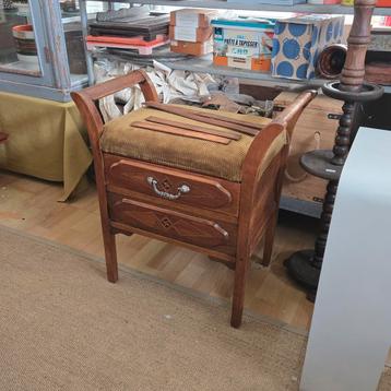 Mahogany piano kruk antiek  beschikbaar voor biedingen