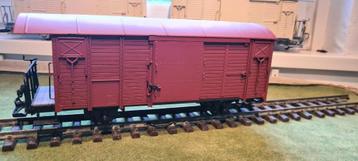 Train, set van 2 bruine goedernwagons spoor G beschikbaar voor biedingen
