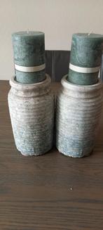 2 kandelaars van PTMD, Ophalen, Overige materialen, Zo goed als nieuw, Grijs