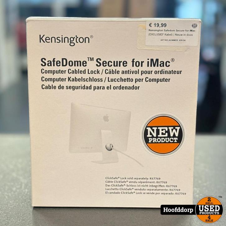 Safedom Secure for iMac (EXCLUSIEF Kabel) | Nieuw in doos, Computers en Software, Desktop Pc's, Zo goed als nieuw