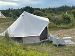 Glamping Bell Tent Nes, Ameland Meivakantie, Caravans en Kamperen, Tenten, Ophalen, Zo goed als nieuw, Tot en met 2