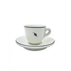 # Nespresso kop en schotel espresso, Ophalen of Verzenden, Zo goed als nieuw, Overige stijlen, Kop(pen) en/of Schotel(s)