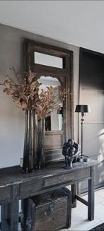 Zwarte glazen vazen van Initials., Huis en Inrichting, Woonaccessoires | Vazen, Ophalen, 50 tot 75 cm, Zwart, Glas