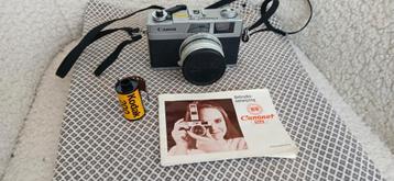 Goedwerkend nette canon canonet 28 met rolletj en boekje beschikbaar voor biedingen
