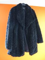 zwarte fluffy teddy jas, Maat 38/40 (M), Ophalen of Verzenden, Zo goed als nieuw, Zwart