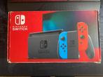 Nintendo Switch Console Complete Set Rood / Blauw, Met 2 controllers, Gebruikt, Ophalen of Verzenden, Switch 2019 Upgrade