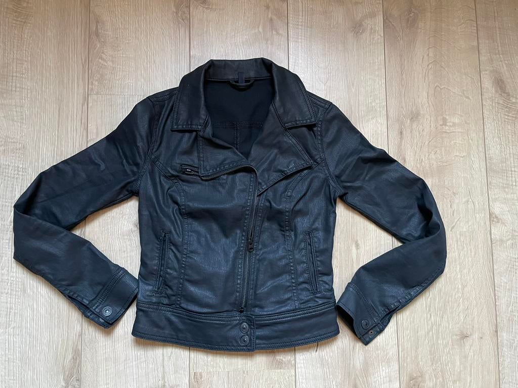 Stoer biker jasje LTB zwart LTB xs, Ophalen of Verzenden, Zo goed als nieuw, Maat 34 (XS) of kleiner, Zwart