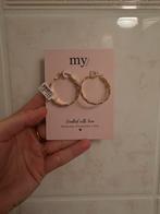 Myjewellery oorbellen goud - harten ringen, Sieraden, Tassen en Uiterlijk, Oorbellen, Hangers, Nieuw, Ophalen of Verzenden, Goud