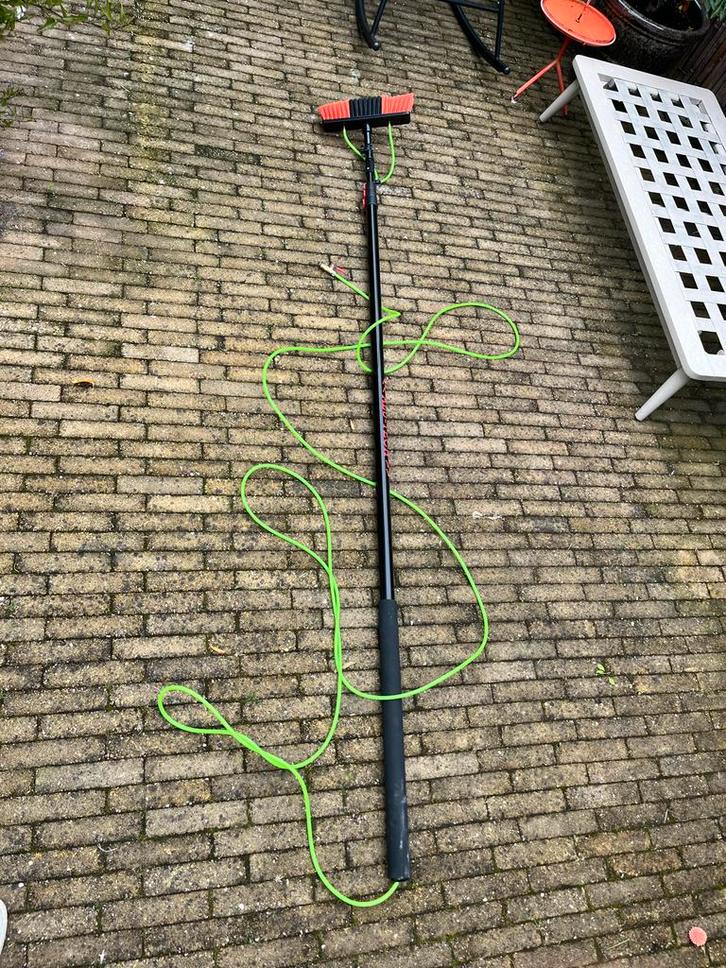 Telescoopsteel met borstel, Huis en Inrichting, Schoonmaakartikelen, Raamwisser of Trekker, Ophalen