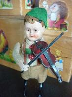 Opwind poppetje, violist, van Schuco ca. 1920., Verzenden