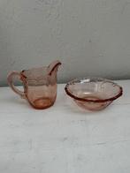 Roze persglas roomstel, Ophalen of Verzenden